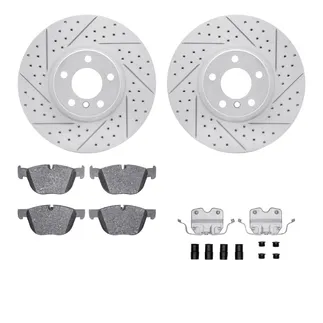 R1 Concepts WBTH1-31276 Brake Rotors - Carbon Coated - D/S W/ Euro Ceramic Pads & Hdw